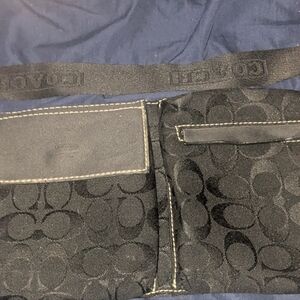 Coach Black Patterned Belt Bag